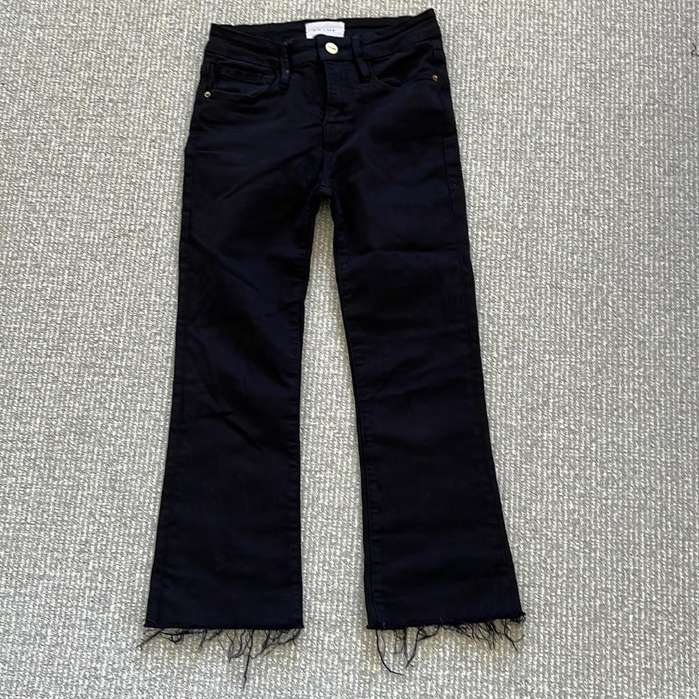 Frame Denim mini boot cut jeans